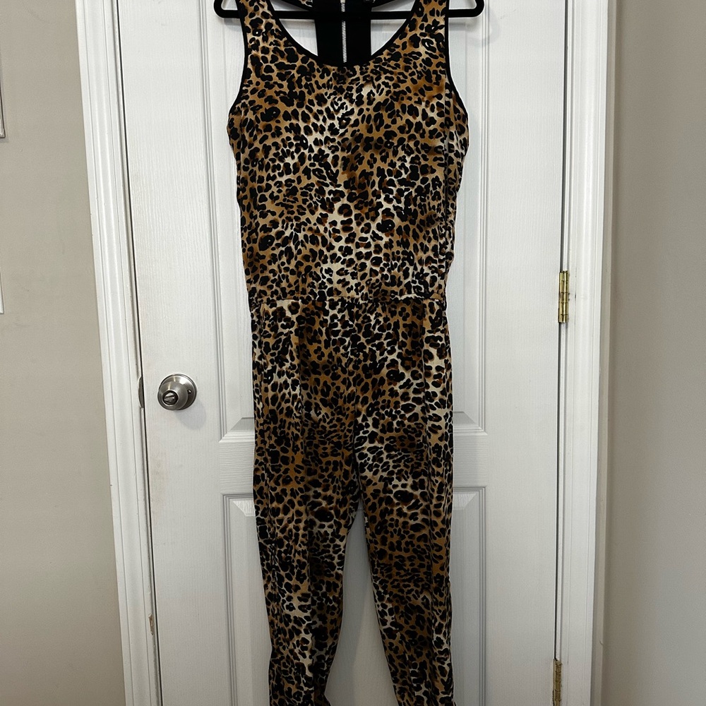 Leopard Print Jumpsuit
